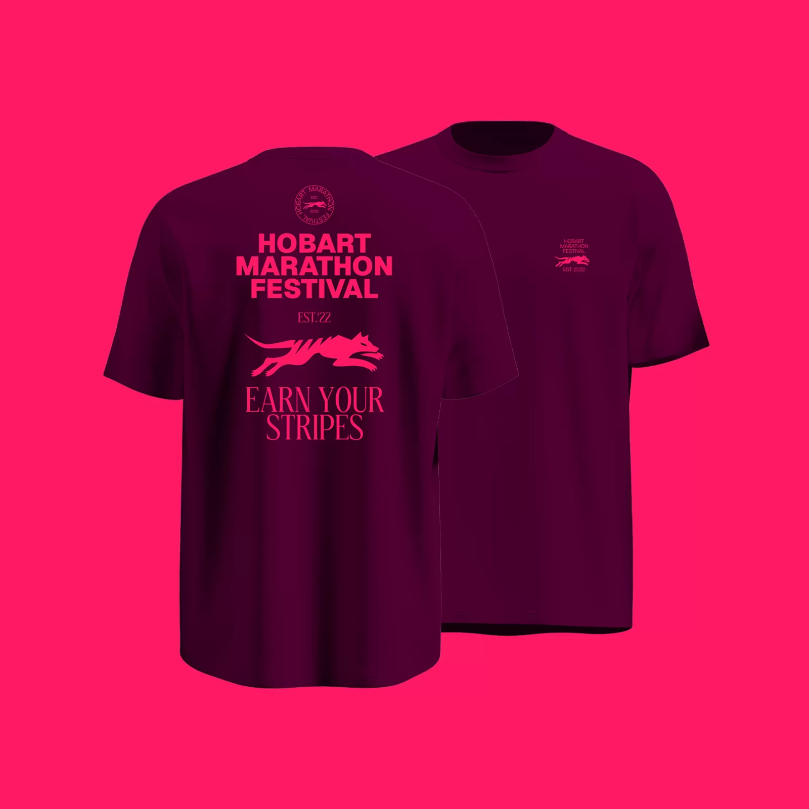 Event t-shirts front and back