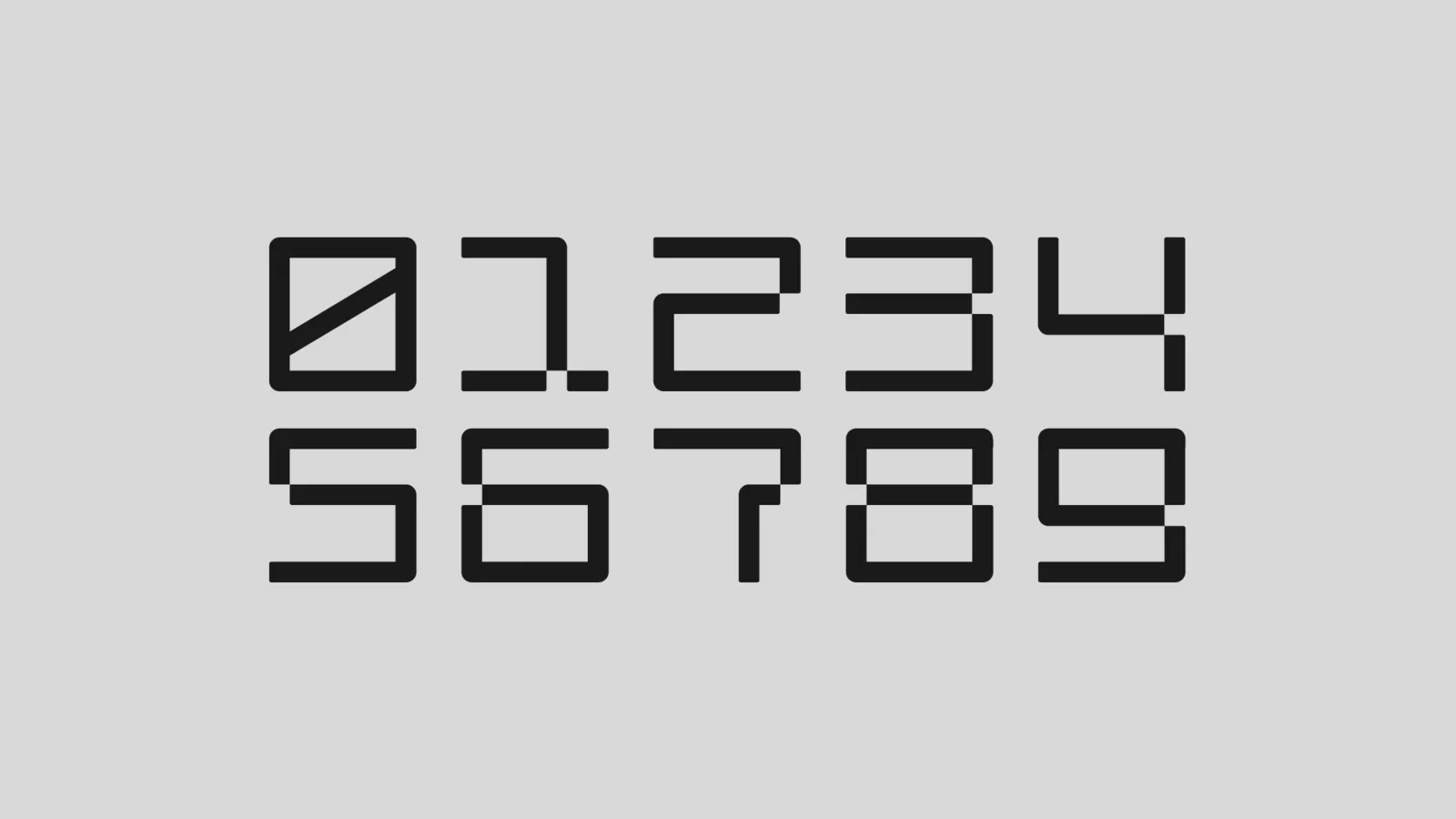 Custom numeral set